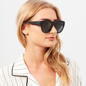 Quay Australia “if only” sunglasses in black/smoke